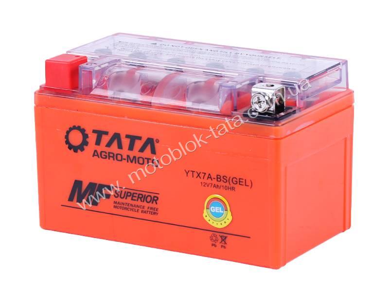 Аккумулятор 7АH-YTX7A-BS OUTDO гелевый 150*86*94mm оранжевый