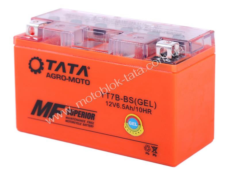 Аккумулятор  6.5АH MOTO 12N7BL-BS OUTDO гелевый 150*65*95mm оранжевый