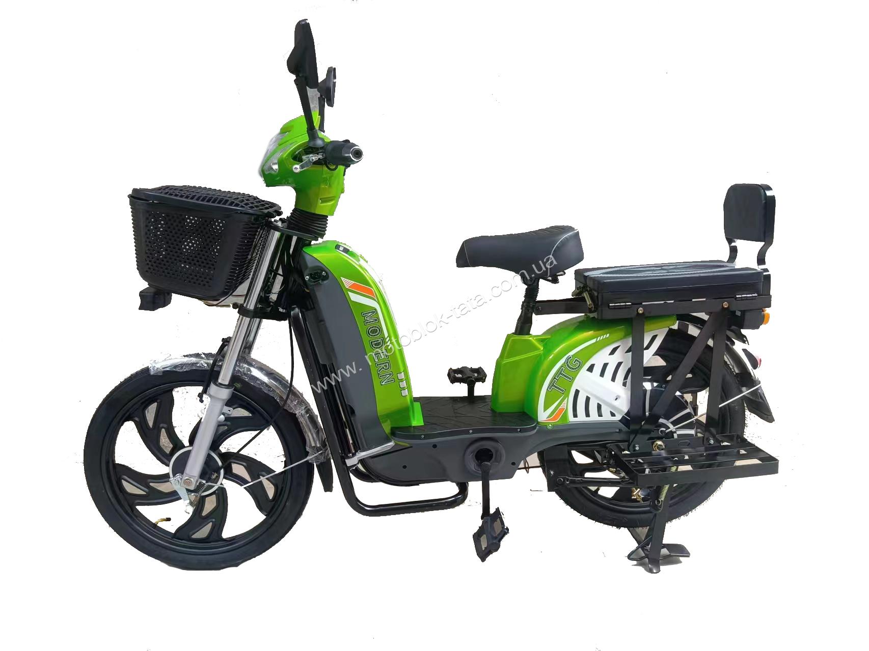 Електровелосипед TTG Modern 800W, Зелений
