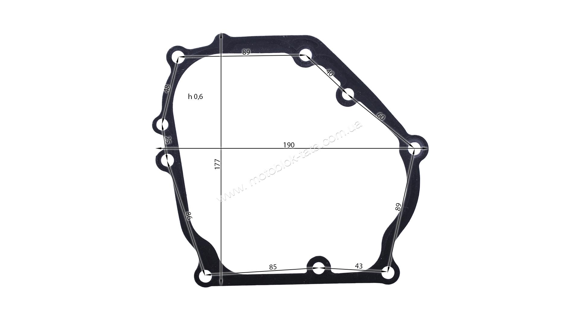Прокладка кришки блоку – 3.8KW/4.8KW