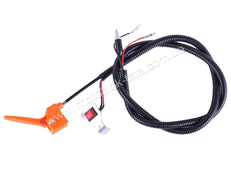 Важіль газу з кнопкою вимкнення двигуна для культиватора YBX