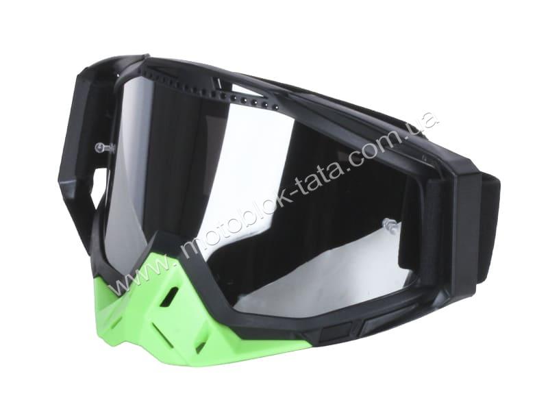 Шолом для мотоцикла, скутера MD-911 VIRTUE кросовий з окулярами (білий з кольоровою графікою, size М), изображение 5