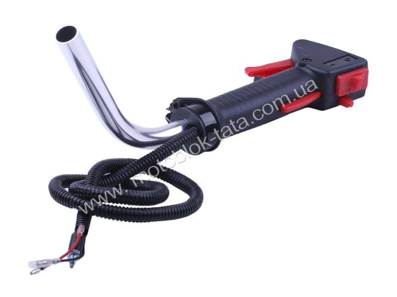 Ручка газа с тросом для бензокосы YBX