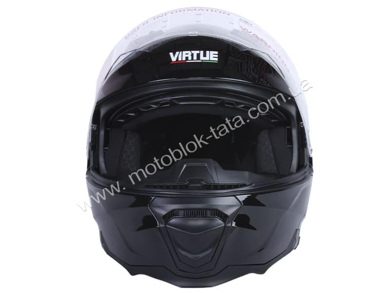 Шолом для мотоцикла, скутера V-80 VIRTUE трансформер (чорний, size XL), изображение 6