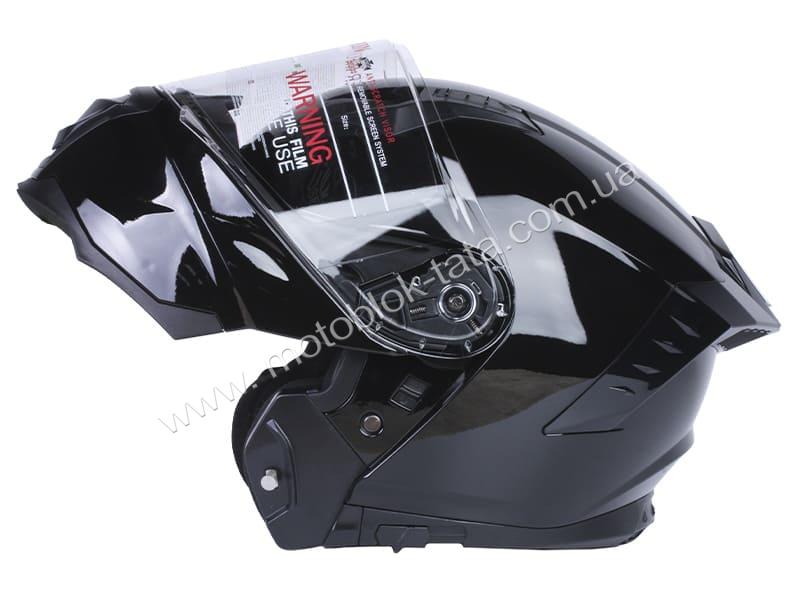 Шлем для мотоцикла, скутера V-80 VIRTUE трансформет (черный, size M), изображение 7