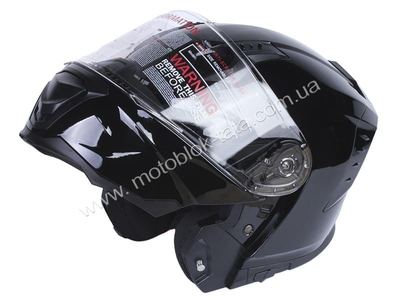 Шлем для мотоцикла, скутера V-80 VIRTUE трансформет (черный, size M), изображение 8