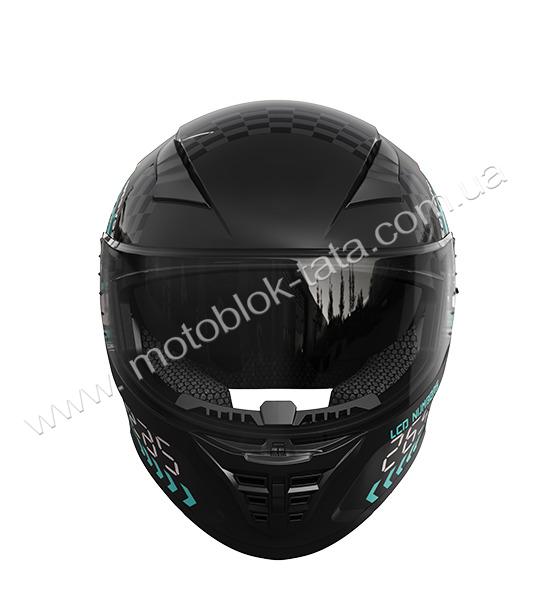 Шлем 800 черный с графикой size L - TTG