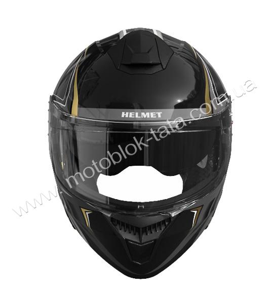 Шлем 909-А черный с жёлтым size M (трансформер)  - TTG