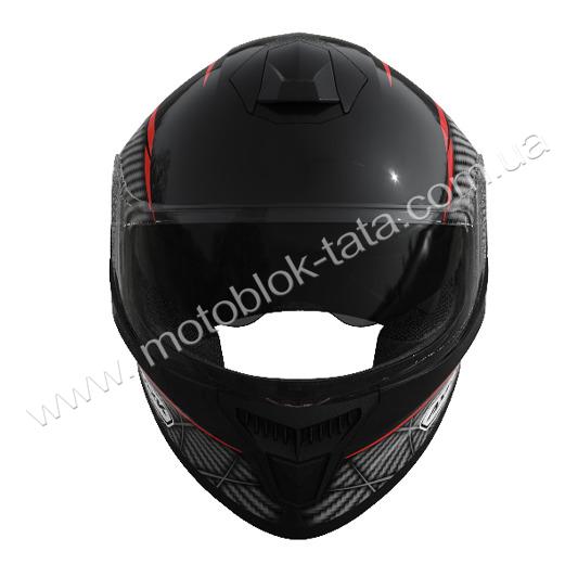 Шлем 902 черный с красным - TTG