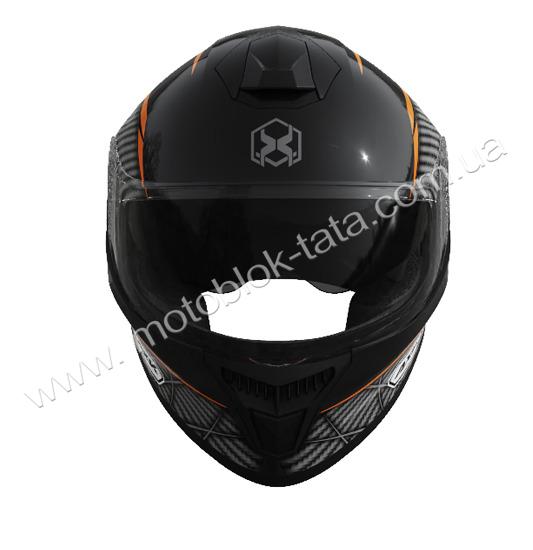 Шлем 902 черный с оранжевым - TTG