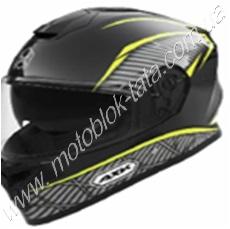 Шлем 902 черный с зелёным - TTG