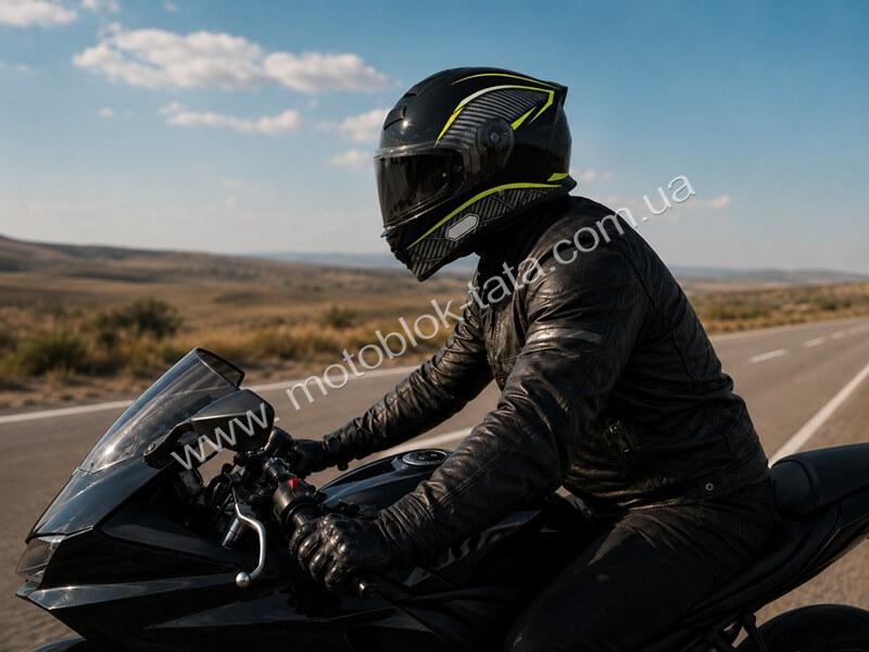 Шолом для мотоцикла, скутера 902 Hunter TTG інтеграл (чорний із зеленим, One Size 54-61 см), изображение 7