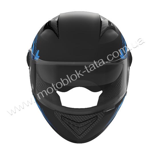 Шолом 557 чорний із синім - TTG