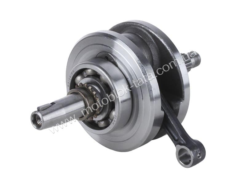 Коленвал YBX на бензиновый двигатель СВ-125, с подшипниками 2 шт.: 63/28/P5, тип 2