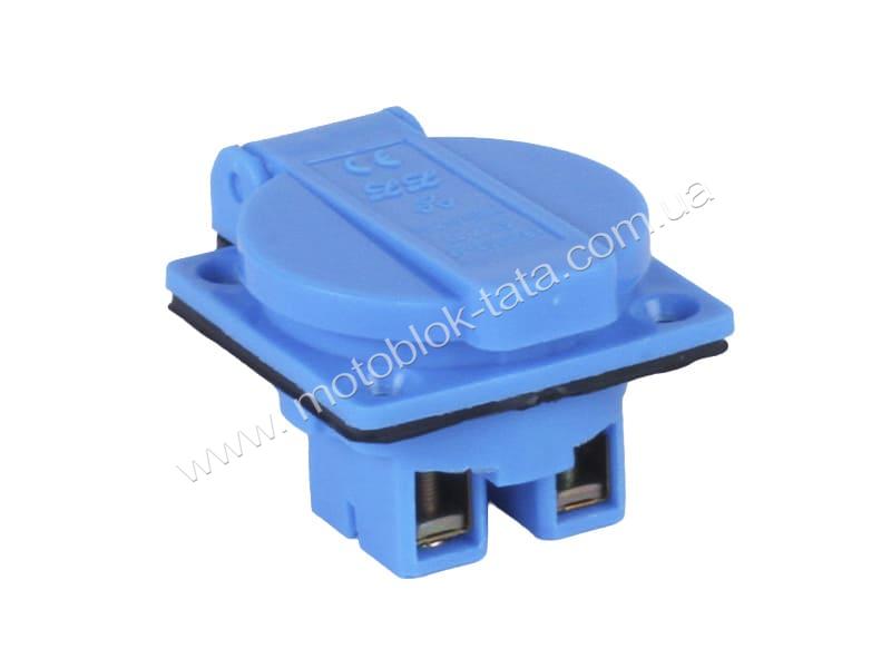 Розетка з кришкою TT AGRO MOTO на генератор GN-2-3,5KW, синій колір