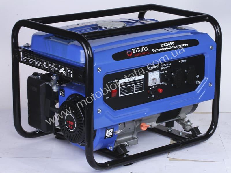 Бензиновий генератор ZX3000 2.5/2.7KW TT AGRO MOTO, Б/У