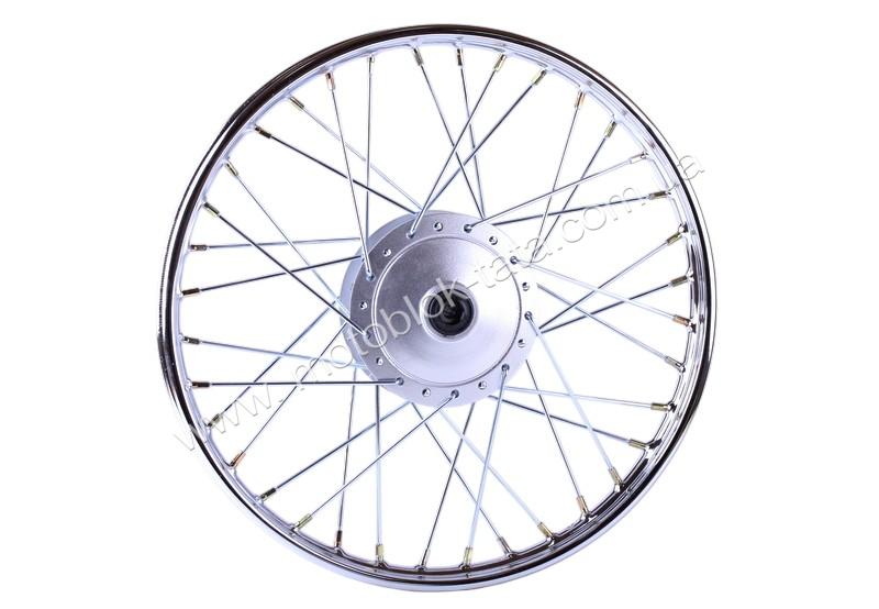 Диск передній TΛTΛ R17*1,2 спицьований, барабанне гальмо на мопед Дельта