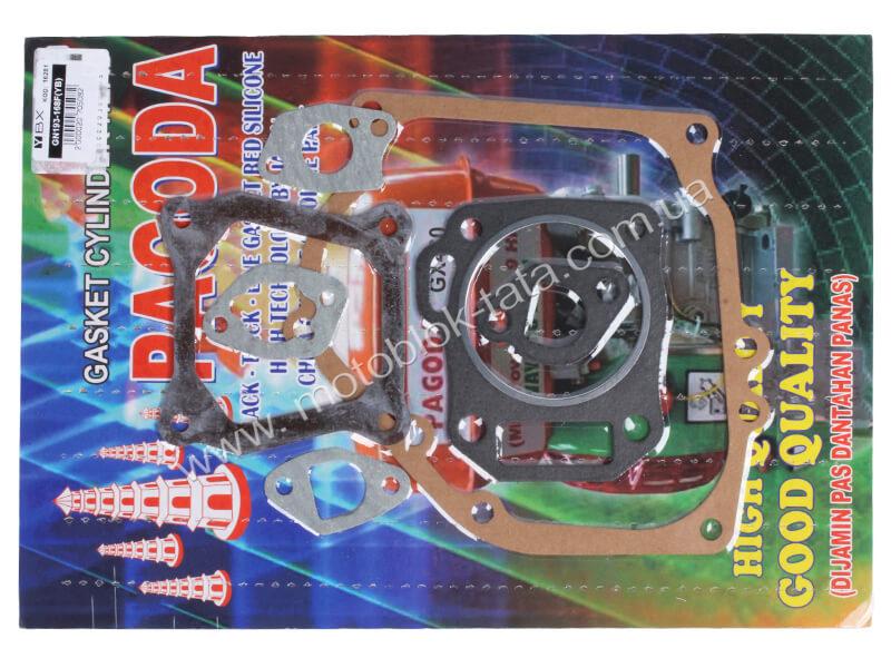 Прокладки двигуна 68 мм YBX на бензиновий двигун 168F генератора GN 2-3,5 KW, к-т: 7 шт., без герметика