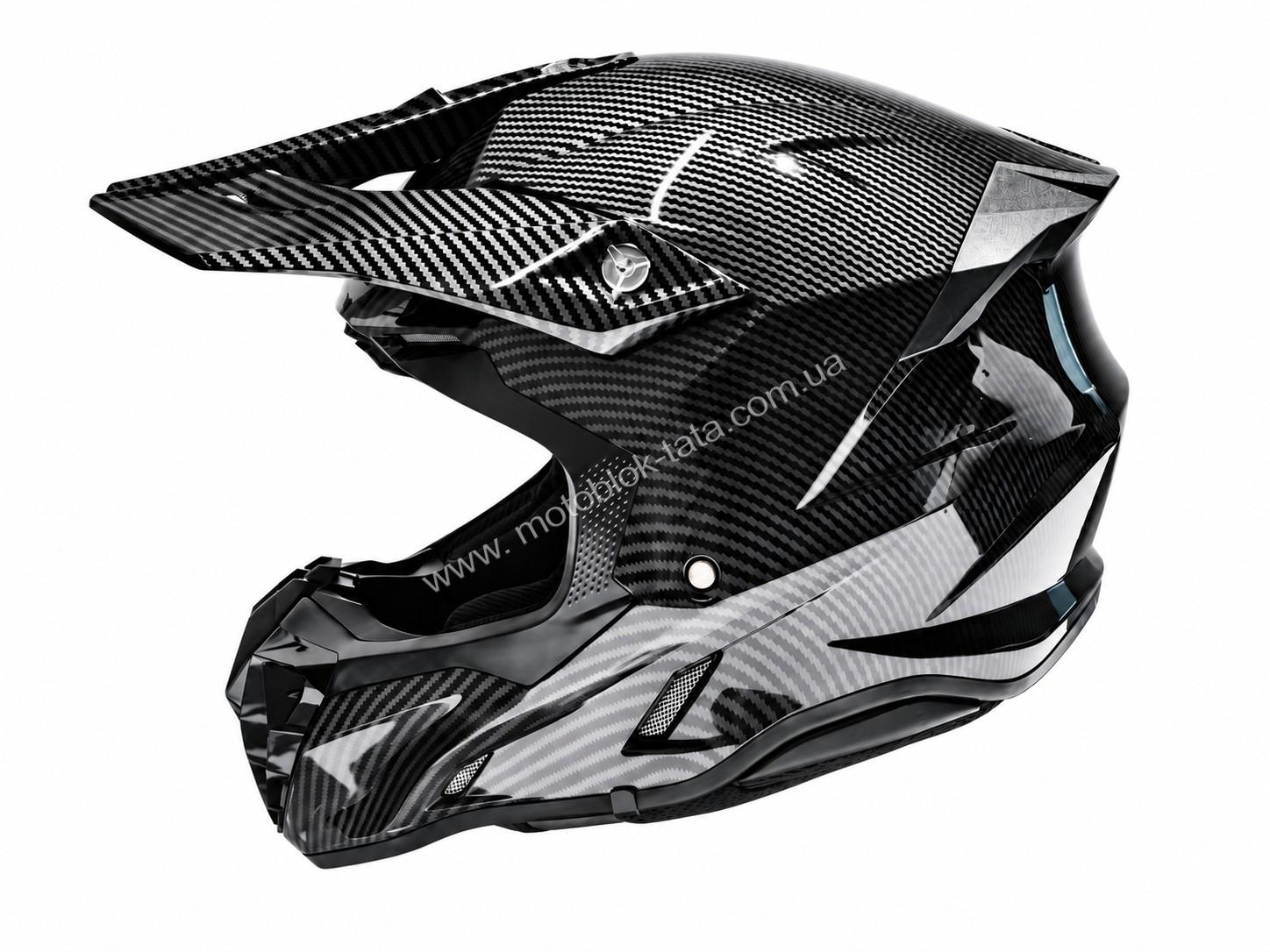 Шлем для мотоцикла, скутера 718 Carbon TTG (черный, size S)
