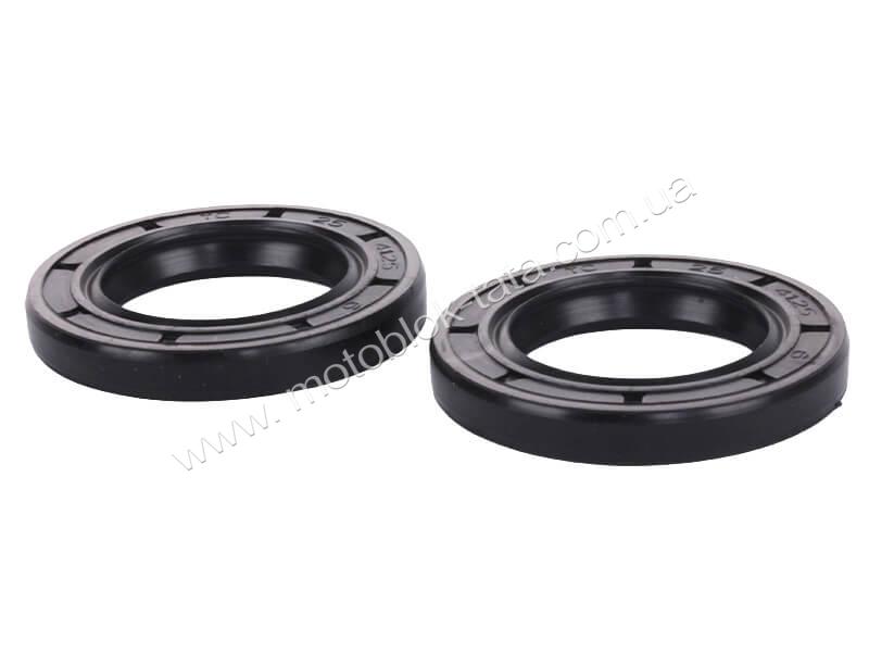 Сальники коленвала TT AGRO MOTO на бензиновый двигатель 168F, к-т: 2 шт., 25×41,25×6