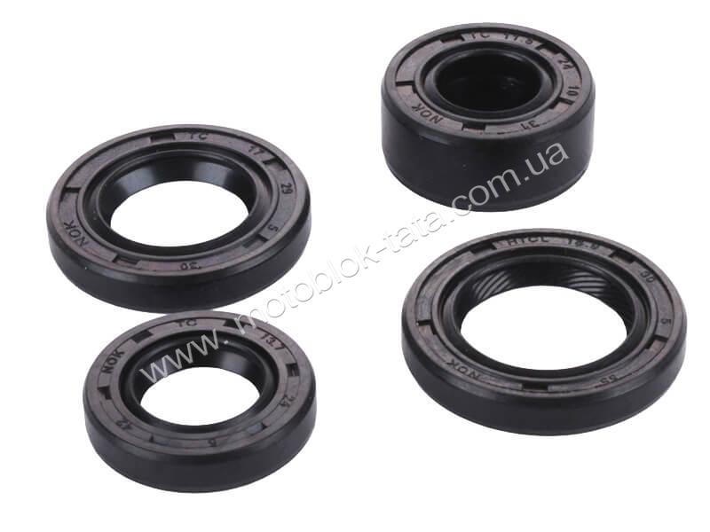 Сальники TT AGRO MOTO на мопед Актив, к-т: 4 шт., 17×29×5; 13,7×24×5; 11.6×24×10; 18,9×30×5