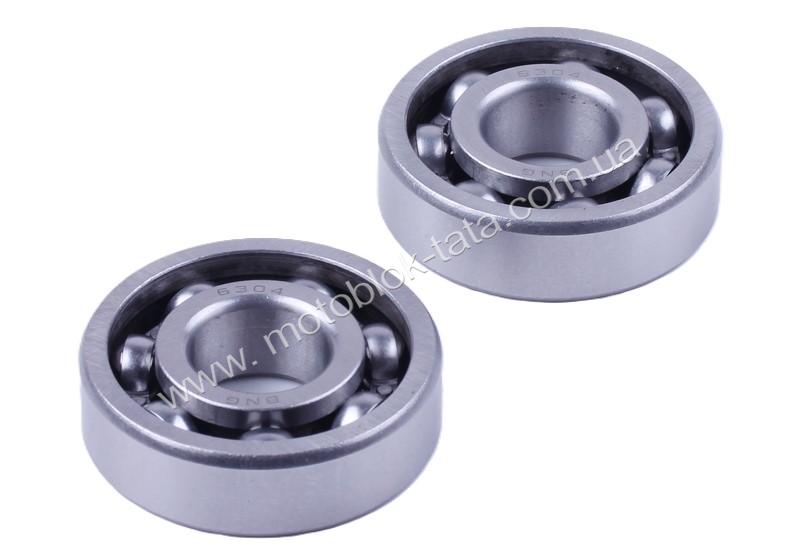 Підшипники колінвалу 6304, к-т: 2 шт. - Дельта/Альфа