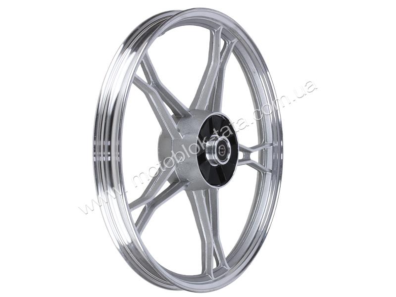 Диск задний литой Janta 17×1,4 TT AGRO MOTO silver (барабанный тормоз) 3kg на мопед Дельта/Альфа