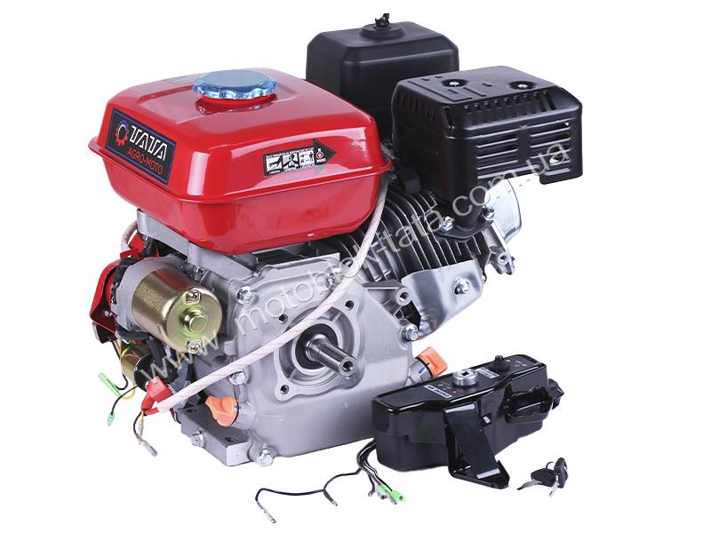 Двигатель бензиновый 170FE ТАТА (с выходом вала под шлиц, 20 мм) с электростартером, 7 л.с.