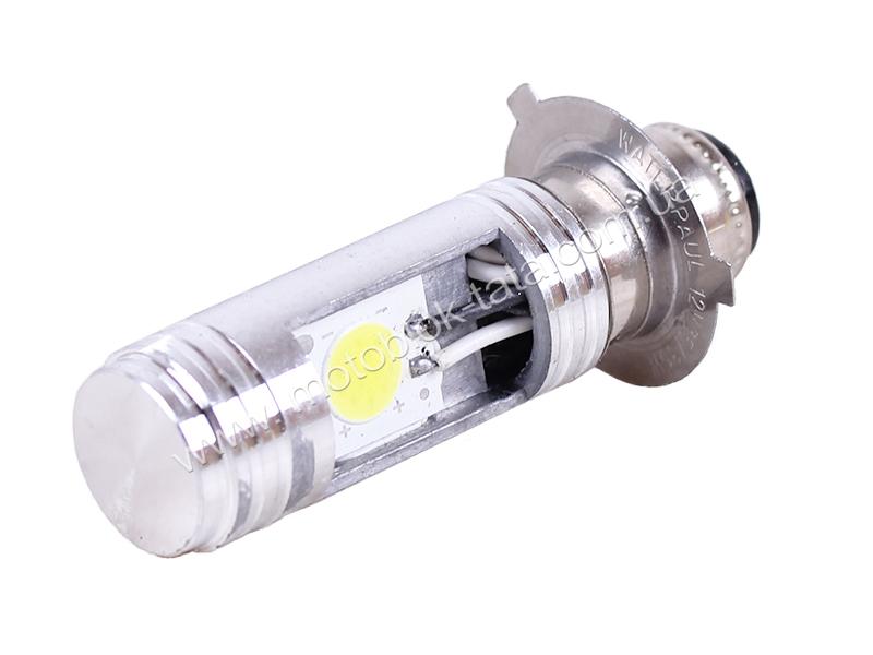 Лампа фари діодна 2 кристали 3 вусики П15Д-25-3 LED - АМ