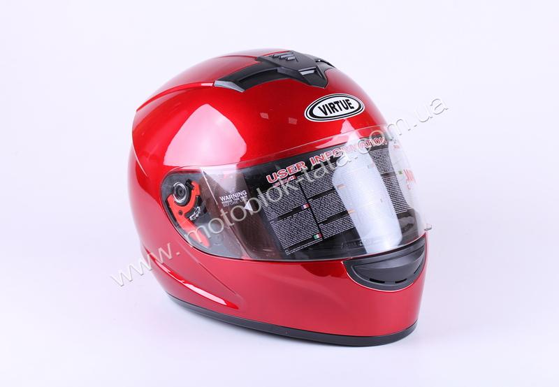 Шлем мотоциклетный интеграл MD-803 VIRTUE (красный, size L)