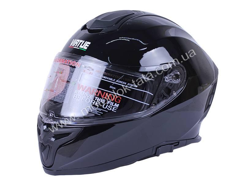 Шлем детский мотоциклетный кроссовый MD-820 VIRTUE (черный, size XS)