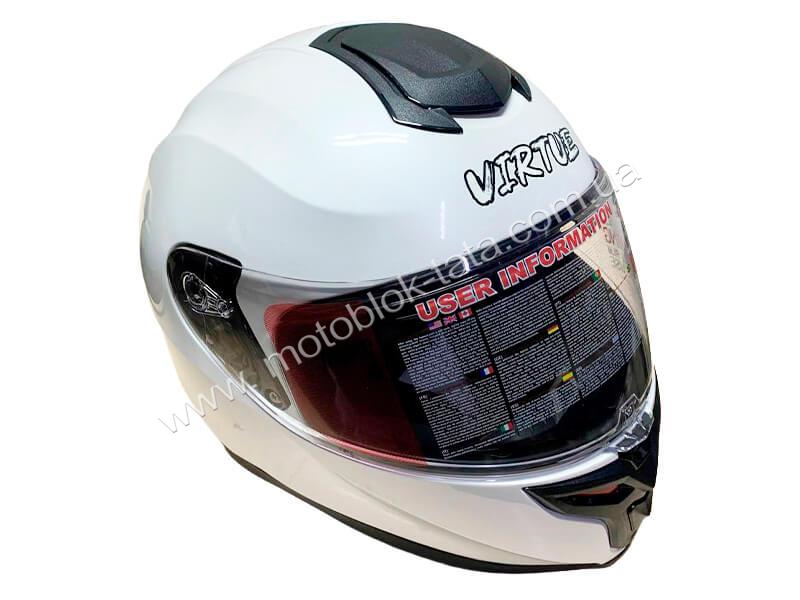 Шолом для мотоцикла, скутера MD-820 VIRTUE інтеграл (білий, size M)