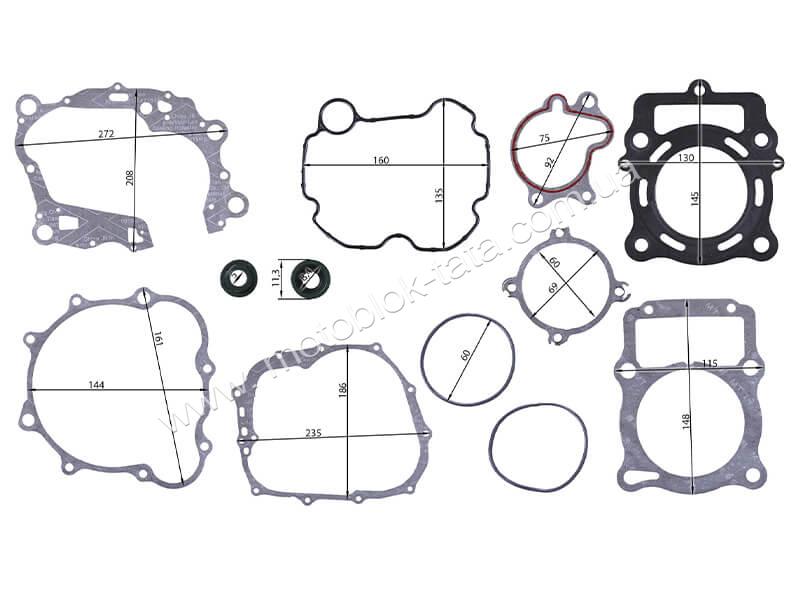 Прокладки комплект ТАТА на бензиновый двигатель CG-300CC