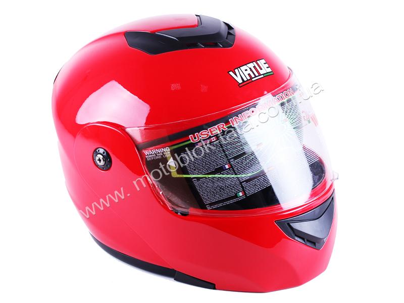 Шлем мотоциклетный модульный MD-903 VIRTUE (красный, size S)