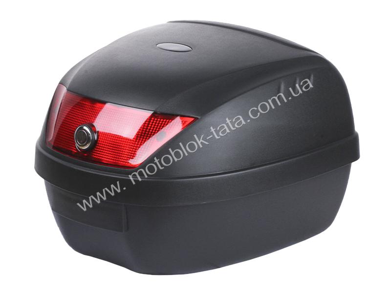 Кофр (багажник) для мотоцикла задний TT AGRO MOTO YM-0807 (V-28L) 39.5×39.5×30 черный с красным