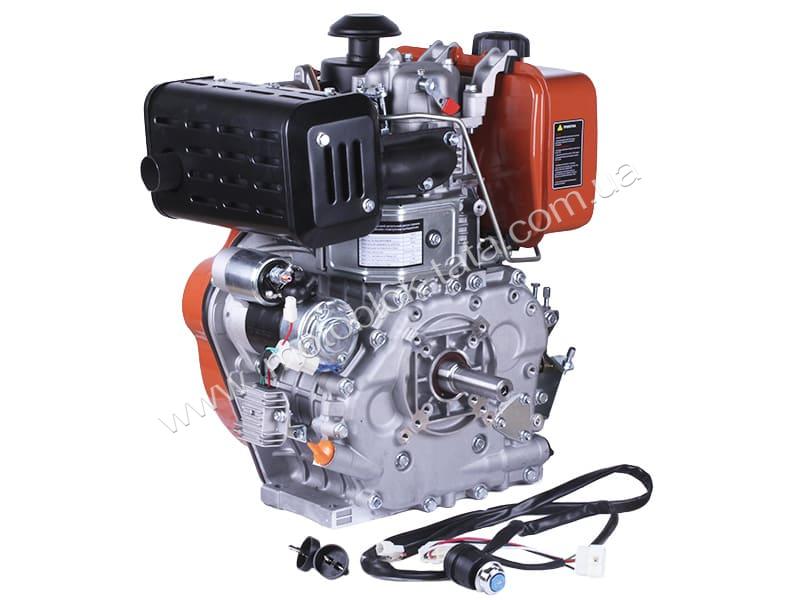Двигун дизельний з електростартером 186FЕ TT AGRO MOTO (з виходом валу під шпонку, 25 мм) 9 л.с.