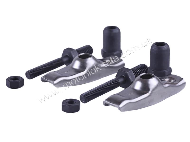 Коромысла + к-т на 2 клапана: шпильки, гайки, винты - 177F