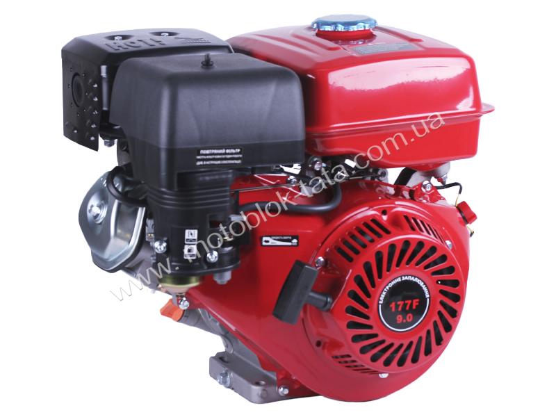 Двигатель бензиновый 177F TT AGRO MOTO (с выходом вала под шлицы, 25 мм) 9 л.с.