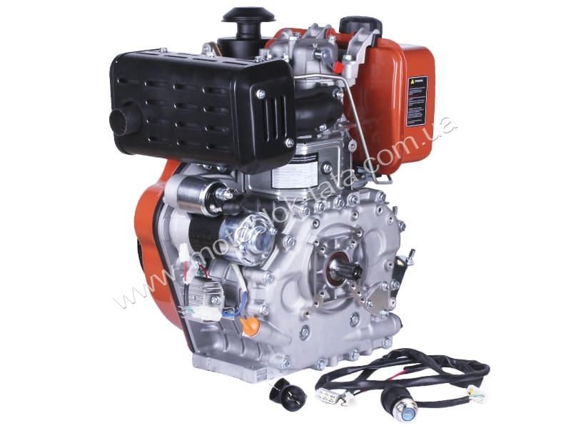 Двигатель дизельний с электростартером 186FE TT AGRO MOTO (с выходом вала под шлицы, 25 мм) 9 л.с.