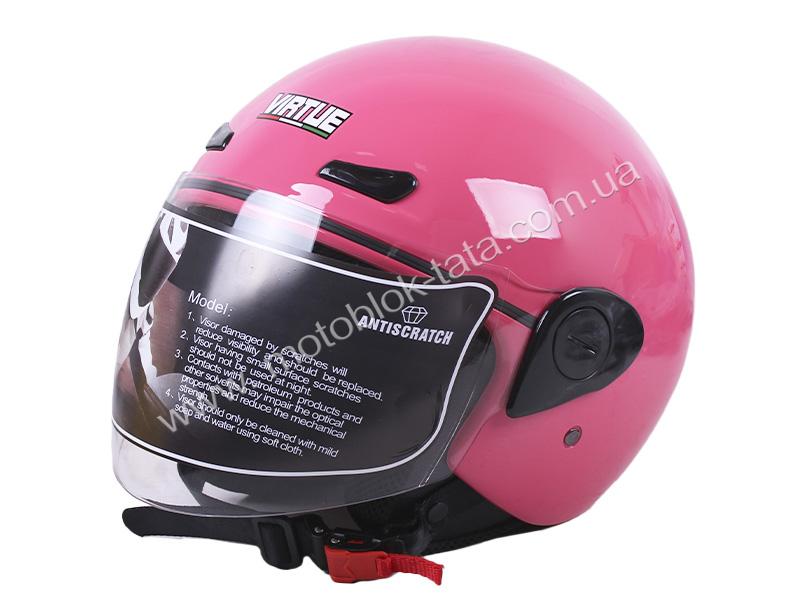 Шлем мотоциклетный открытый MD-OP01 VIRTUE (розовый, size S)
