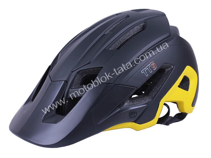 Шолом велосипедний H-099 TTG (чорний з жовтим, size L)