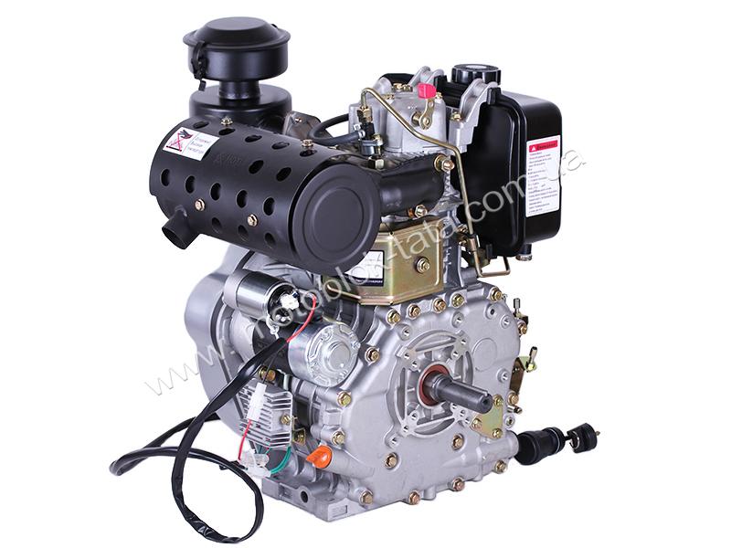 Двигатель дизельный 192FE ТАТА с электростартером (выход вала под шпонку, 25 мм) 14,8 л.с.