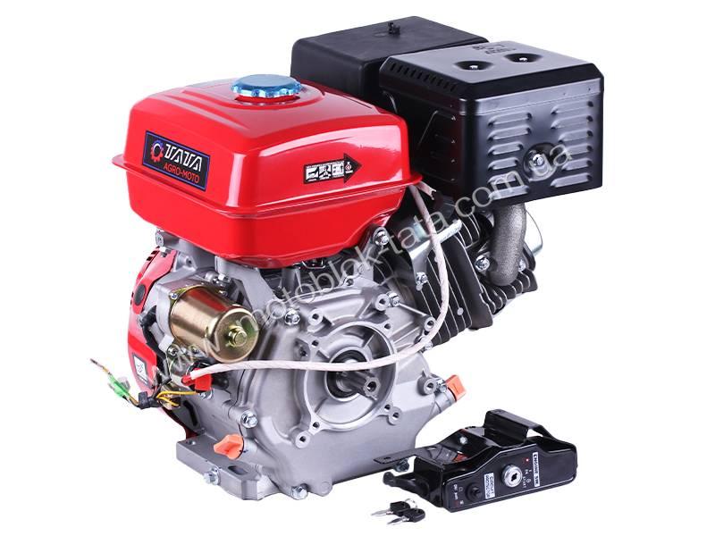 Двигатель бензиновый 190FE TATA (с выходом вала под шлиц, 25 мм) 15 л.с. с электростартером