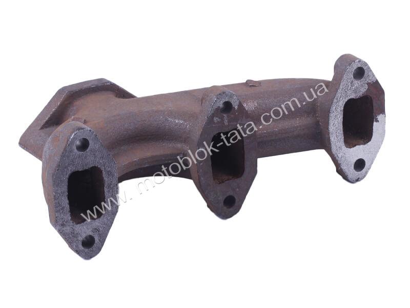 Коллектор выпускной (тип3) КМ385ВТ DongFeng 240/244, Foton 240/244, Jinma 240/Коллектор выпускной TTG на минитрактор DongFeng 240/244, Foton 240/244, Jinma 240/244 с дизельным двигателем КМ385ВТ, тип 3