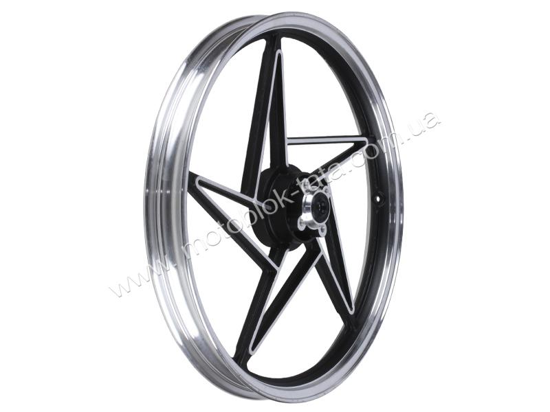 Диск задний литой 18×1,85 TT AGRO MOTO black (барабанный тормоз) на мотоцикл СВ-125/150