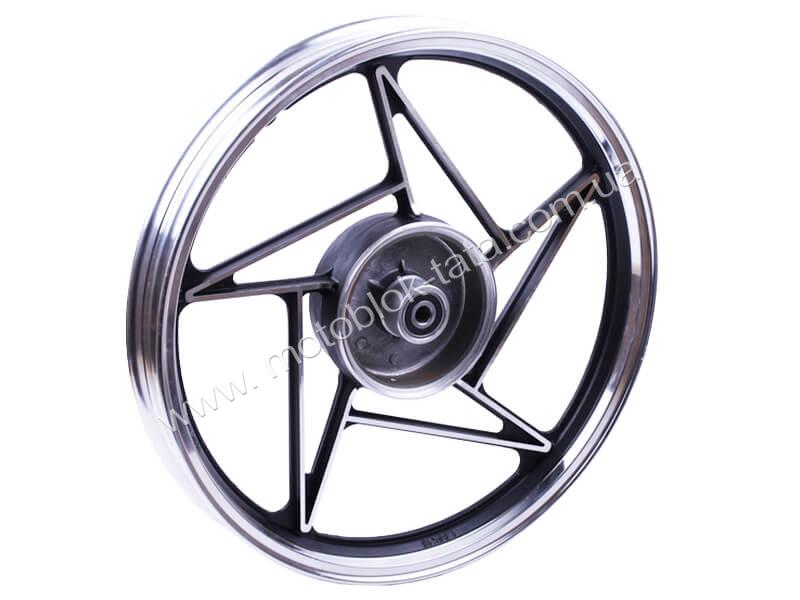 Диск задний TT AGRO MOTO R18×1,85 литой (черный), барабанный тормоз на мотоцикл СВ-125/150 УЦЕНКА