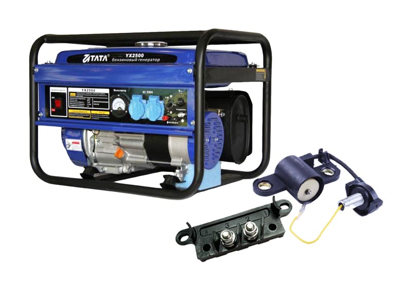 Запчасти на генераторы (двигатели бензин) 2-3,5 KW