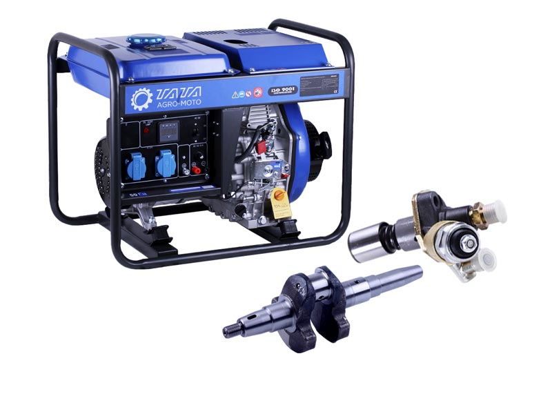 Запчастини на генератори (двигуни дизель) 2-3,5 KW